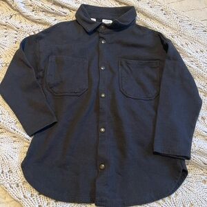 Zara Black Casual Button Down Shirt